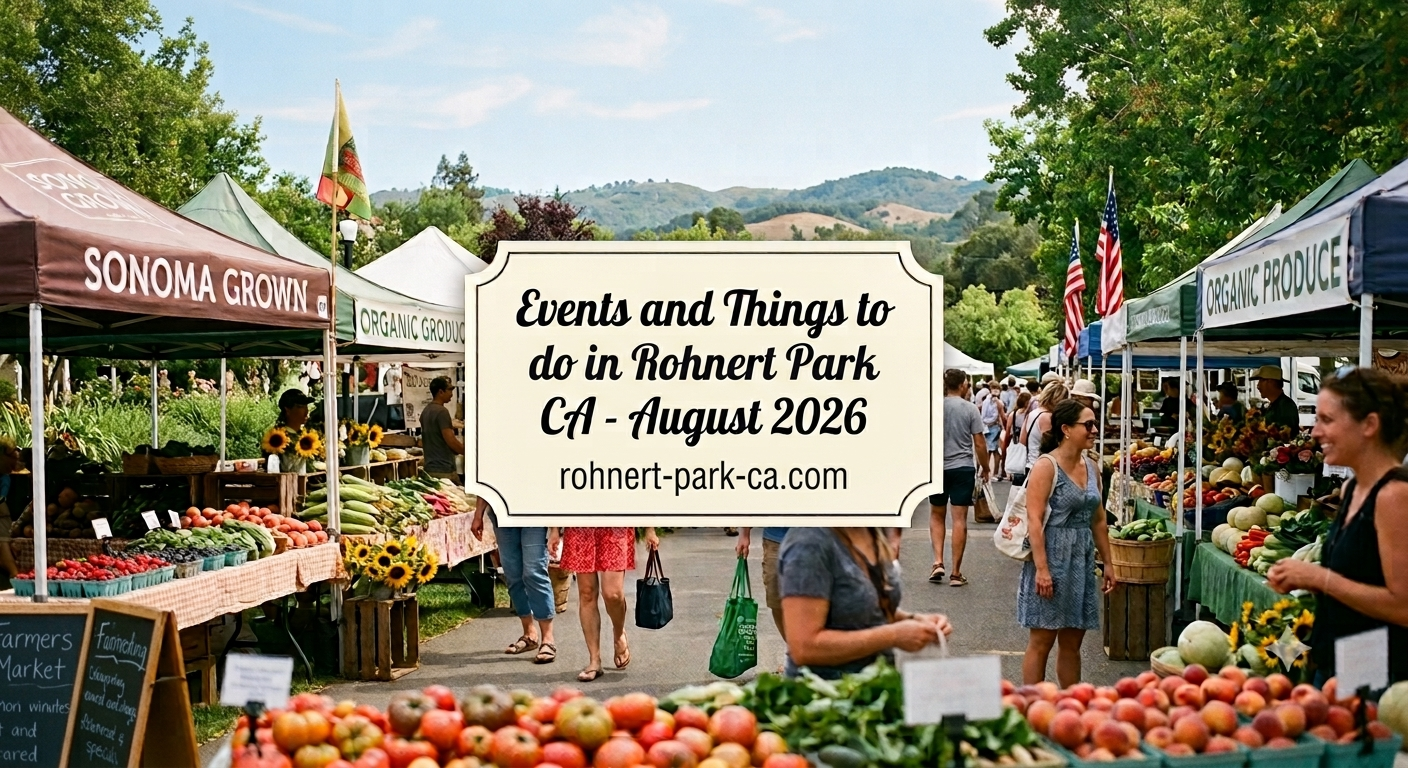 You are currently viewing Events and Things to do in Rohnert Park in August 2026